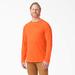 Dickies Men's Cooling Long Sleeve Pocket T-Shirt - Bright Orange Size M (SL600)