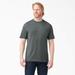 Dickies Men's Heavyweight Heathered Short Sleeve Pocket T-Shirt - Hunter Green Heather Size 2Xl (WS450H)