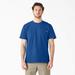 Dickies Men's Big & Tall Heavyweight Short Sleeve Pocket T-Shirt - Royal Blue Size Lt LT (WS450)