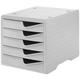 module styroswingbox 5 tiroirs gris gris