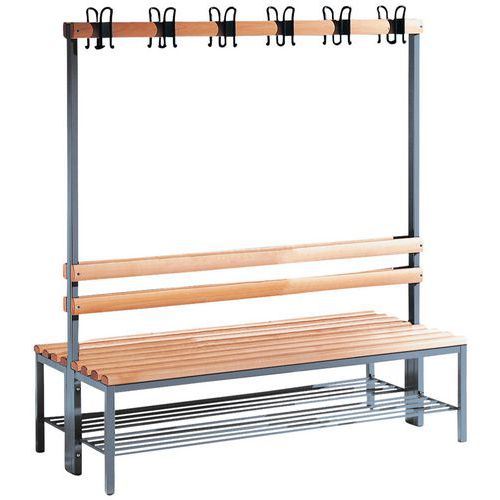 Combiné Banc Double Gardelux - 12 Patères - CP