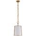 Visual Comfort Signature Collection Carrier and Company Hastings 11 Inch Mini Pendant - S 5645HAB-WHT