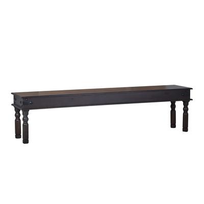 MiaMöbel Bank Colombo 120cm Massivholz Pinie Kolonialstil Indien Indisch Image