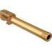 TRYBE Defense Grade Threaded Pistol Barrel 9/16 x 24 Thread Glock 20 Gold TIN TPBG20-TIN