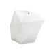 Vondom Faz Pot Planter Resin/Plastic in White | 27.5 H x 25.75 W x 21.75 D in | Wayfair 54021R-ICE