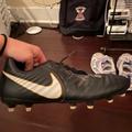 Nike Shoes | Black White And Gold Nike Soccer Cleats | Color: Black/White | Size: 7