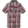 Bandit Shirt Roadstar Check B-4003 - red/Black/White, 5XL