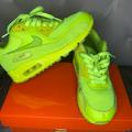 Nike Shoes | Authentic Used Air Max 90’s | Color: Green | Size: Size 4.. Sneaker Sole Removed So It Fits Like 4.5