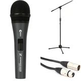 Sennheiser e 825-S Cardioid Dynamic Microphone Bundle with Stand and Cable