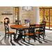 Lark Manor™ Ruhlman Butterfly Leaf Solid Wood Dining Set Wood in Black/Brown | Wayfair 0B29C659F8964C859545EFF30D9BE2EC