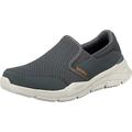 Skechers EQUALIZER 4.0, Men's EQUALIZER 4.0, Grey (Charcoal Mesh/Pu/Orange Trim Ccor), 8.5 UK (42.5 EU)