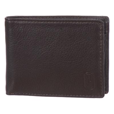 Mens Club Rochelier Winston Slimfold Leather Wallet Black