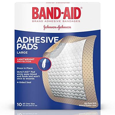 BAND-AID Adhesive Pads Comfort-Flex Large 10 Each (Pack of 5)