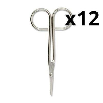 Smartcompliance First-aid Scissors, 4 1/2" Long, Nickel Plated, Pack Of 12