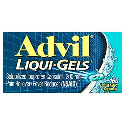 Advil Liqui-Gels Liquid Filled Capsules, 200 mg - 160 ct, Pack of 5