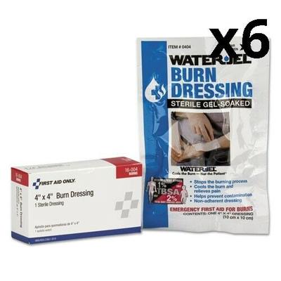 6 Pack Of Smartcompliance Refill Burn Dressing, 4 X 4, White