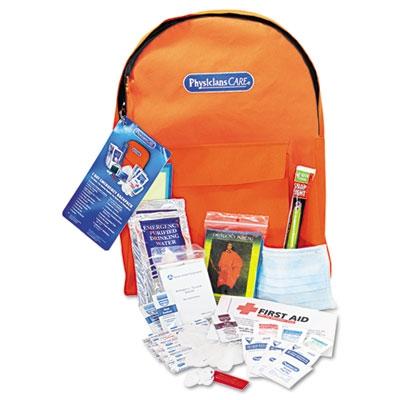 Physicians Care ACM90123 Personal Emergency First Aid Backpack Kit, 12-1/2"W x 4-1/2"D x 17-1/2"H, 4