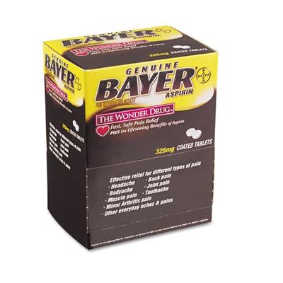 PFY PFYBXBG50 Bayer Aspirin Pain Reliever, 50 Two-Packs Per Box