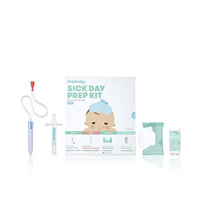 Baby Sick Day Prep Kit by FridaBaby - Includes NoseFrida Nasal Aspirator, MediFrida Pacifier Medicin