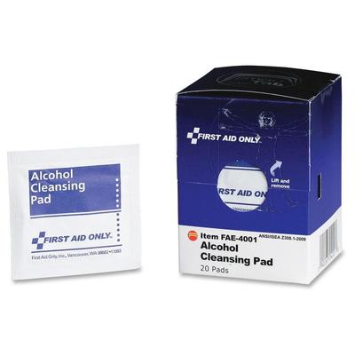 First Aid Only Alcohol Cleansing Pads (20 per Box), White