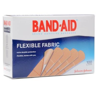 Flexible Fabric Adhesive Bandages, 1" x 3", 100/Box (Pack of 4)