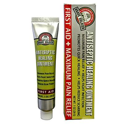 Brave Soldier Antiseptic Quick Healing Ointment with Tea Tree Oil,1 Ounce, Quick First AID with Bota