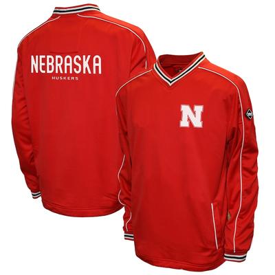 Nebraska Cornhuskers Edge V-Neck Pullover Jacket - Scarlet