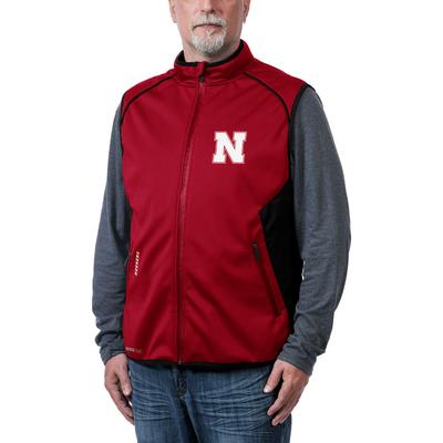Franchise Club Men's Stadium Softshell Vest (Size M) Nebraska Cornhuskers/Red, Polyester