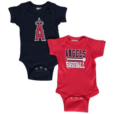 "Soft as a Grape Los Angeles Angels Newborn & Infant Red/Navy 2-Piece Body Suit"