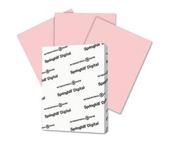 Springhill SGH076000 Digital Vellum Bristol Color Cover, 67 lb., 8-1/2" x 11", Letter Size, Pink, 25