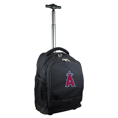 Los Angeles Angels 19" Premium Wheeled Backpack - Black
