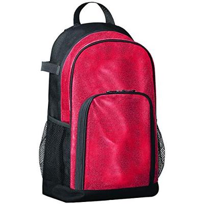 Augusta Sportswear All Out Glitter Backpack OS Red Glitter/Black