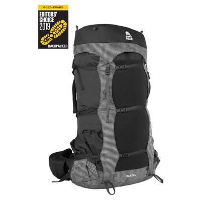 "Granite Gear Backpacks Blaze 60 Backpack - Men's Black/Black Gingham Long Model: 5000027-0001"