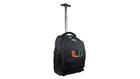 NCAA Miami Hurricanes Expedition Wheeled Backpack, 19-inches, Black