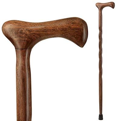 Brazos Walking Cane for Men and Women Handcrafted of Lightweight Wood and made in the USA, Walnut, 3