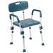 Flash Furniture HERCULES Series 300 Lb. Capacity Adjustable Navy Bath & Shower Chair with Quick Rele