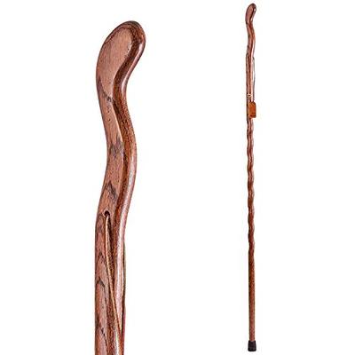 Brazos Trekking Pole Hiking Stick for Men and Women Handcrafted of Lightweight Wood and made in the