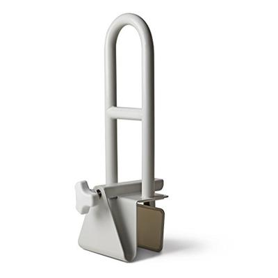 Medline Bathtub Safety Grab Bar, Handle Clamps on to Side of Bathtub Shower, Medical Tub Rail for Ba