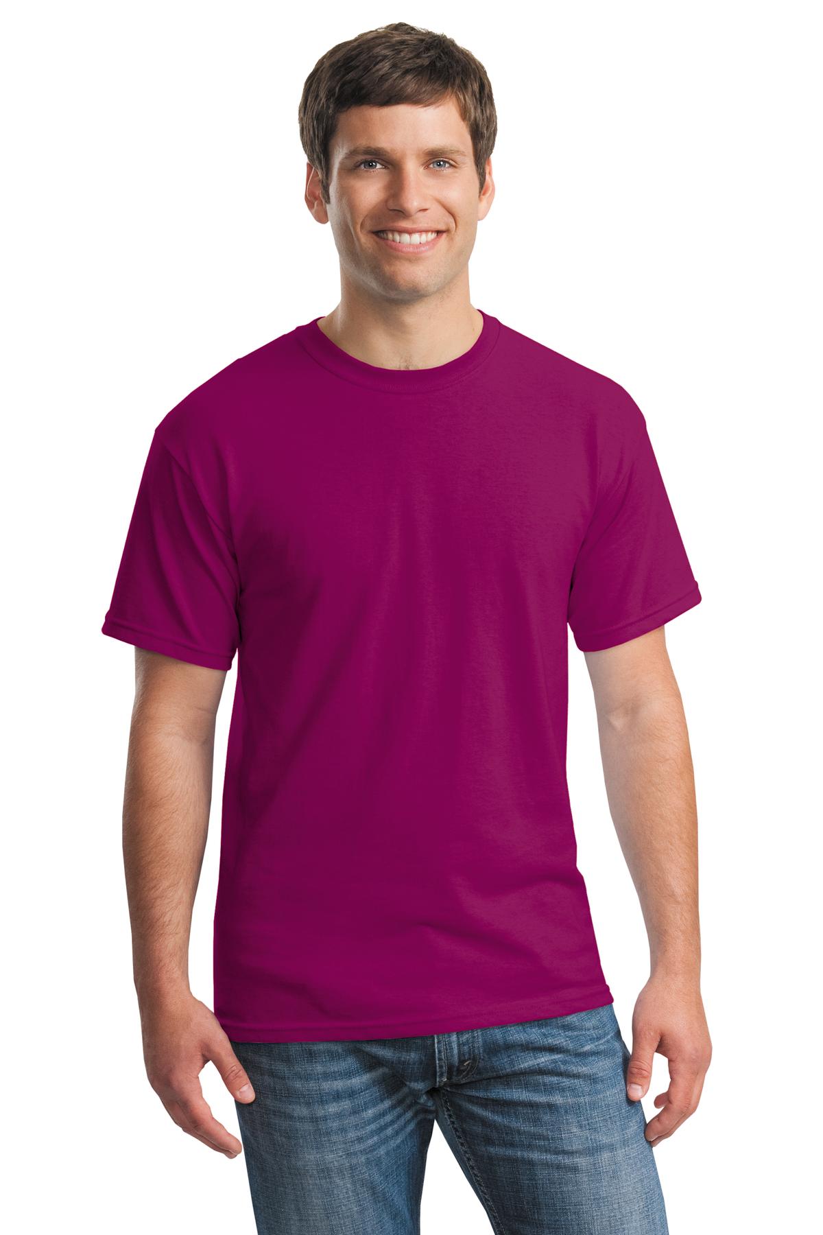Gildan G500 Adult Heavy Cotton T-Shirt in Berry size Large 5000, G5000