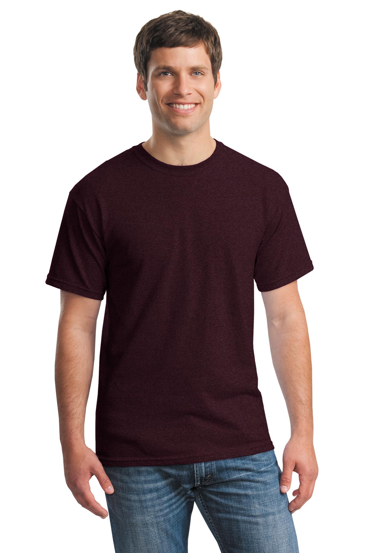 Gildan G500 Adult Heavy Cotton T-Shirt in Russet size Medium 5000, G5000