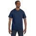 Jerzees 29M Adult 5.6 oz. DRI-POWER ACTIVE T-Shirt in Vintage Heather Navy Blue size Medium | Cotton/Polyester Blend 29MT, 29MR, 29MTXR