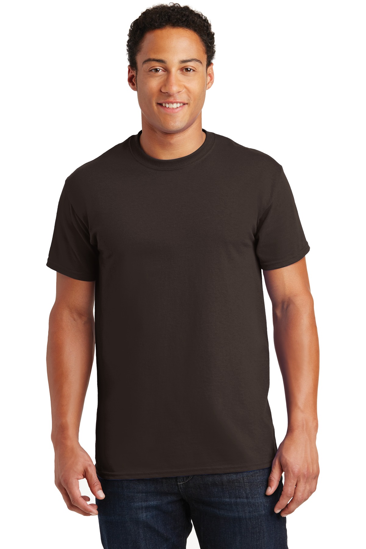 Gildan G200 Adult Ultra Cotton T-Shirt in Dark Chocolate size 2XL 2000, G2000