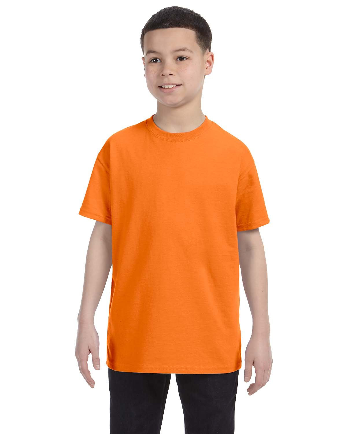 Gildan G500B Youth Heavy Cotton T-Shirt in S. Orange size XL 5000B, G5000B
