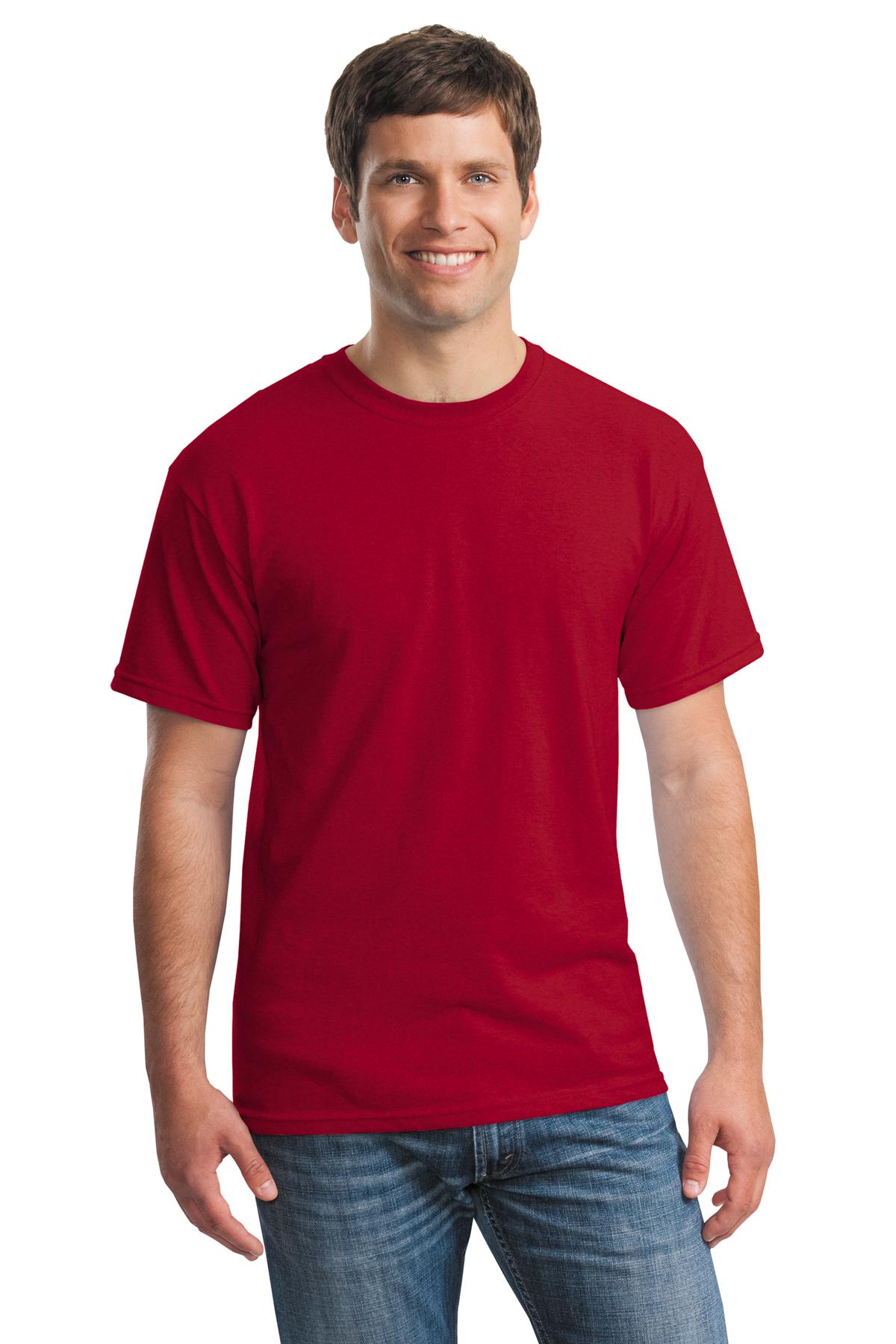 Gildan G500 Adult Heavy Cotton T-Shirt in Cherry Red size Medium 5000, G5000