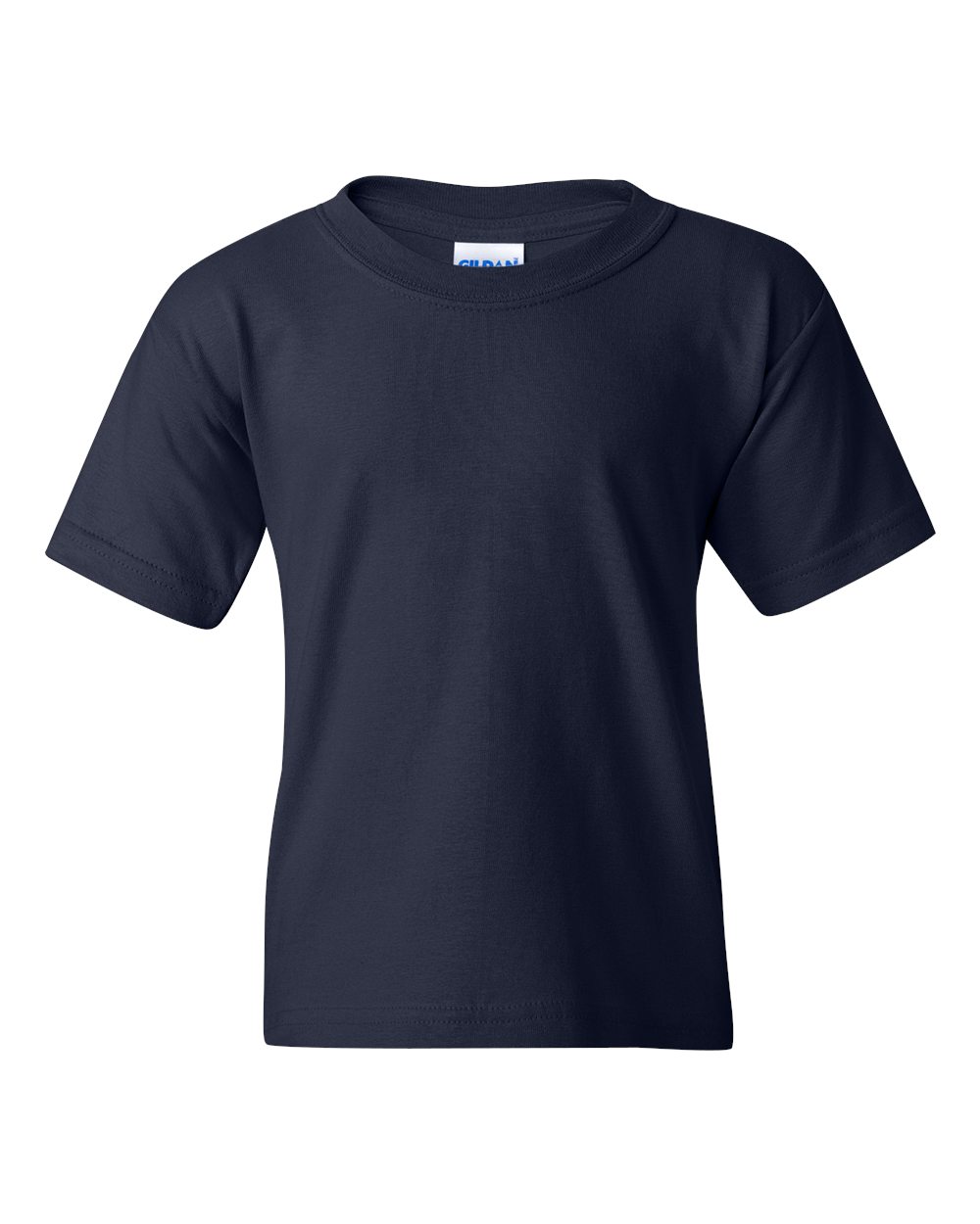 Gildan G500B Youth Heavy Cotton T-Shirt in Navy Blue size Medium 5000B, G5000B