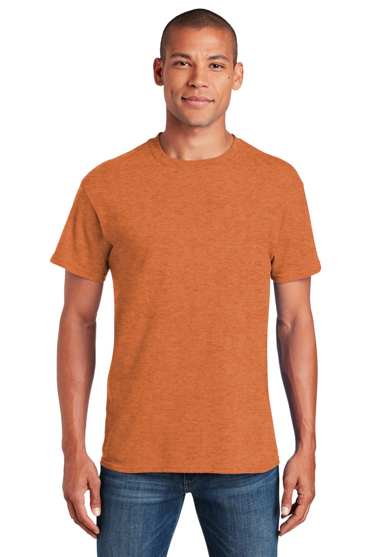 Gildan G500 Adult Heavy Cotton T-Shirt in Sunset size Medium 5000, G5000