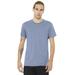 Bella + Canvas 3001CVC Heather CVC T-Shirt in Blue size 2XL | Rayon/Polyester Blend B3001CVC, BC3001CVC