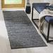 Gray/White 27 x 0.25 in Area Rug - George Oliver Dryden Geometric Handmade Flatweave Ivory/Dark Gray Area Rug | 27 W x 0.25 D in | Wayfair