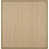 Green/White 72 x 0.5 in Area Rug - Andover Mills™ Jeremy Bamboo Slat/Seagrass Natural/Olive Area Rug Bamboo Slat & Seagrass | Wayfair