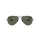 Ray-Ban Unisex Aviator Sunglasses, Grey, 55 mm UK